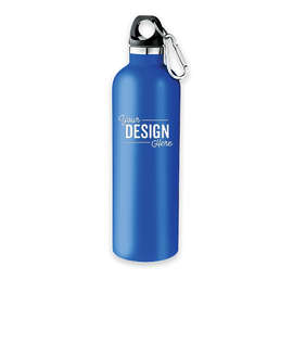 18 oz. Vacuum Insulated Water Bottle with Carabiner - Color: Blue