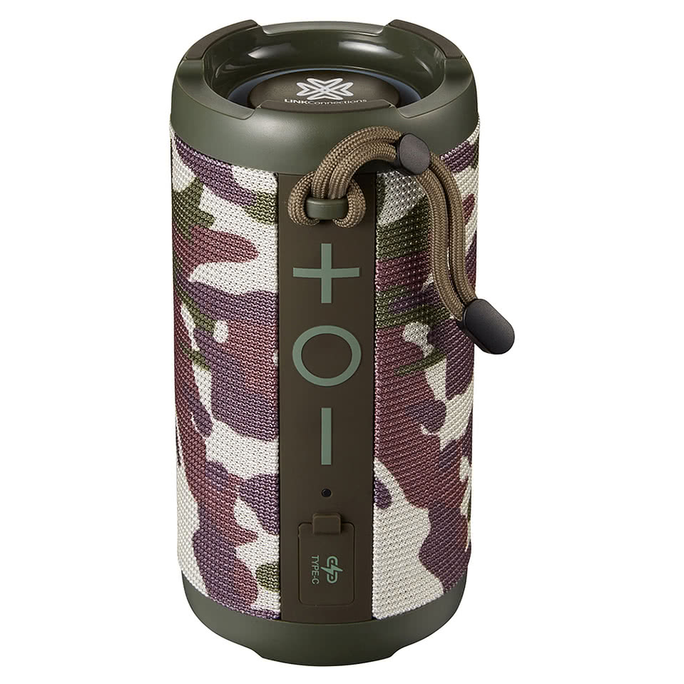 Laser Engraved Light-Up-Your-Logo Cordelia Wireless IPX7 Waterproof Speaker