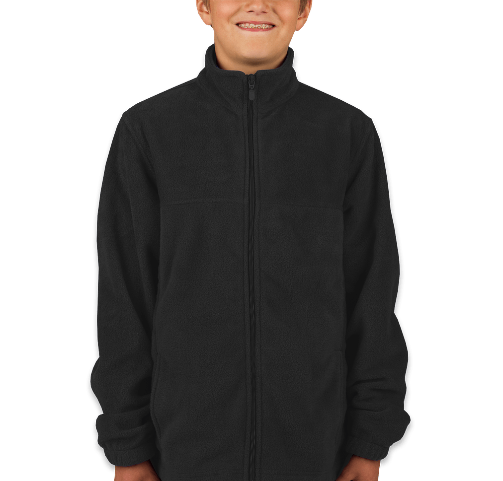 Harriton Youth Full Zip Fleece Jacket-default