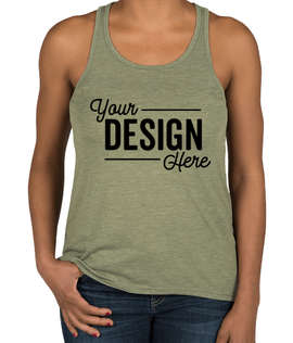 Anvil Women's Racerback Freedom Tank - Color: Heather City Green