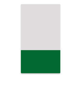 2" x 3.5" Vertical Clear Plastic Business Cards - Color: Clear / Kelly Green
