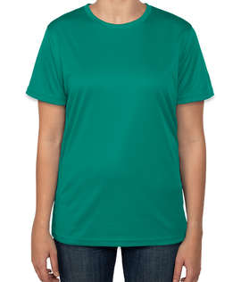 Clique by Cutter & Buck Women's Spin Eco UPF 50 Performance Shirt - Color: Teal Green