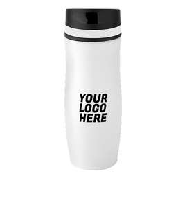 Full Color 14 oz. Persona Wave Trail Vacuum Insulated Tumbler - Color: White / White