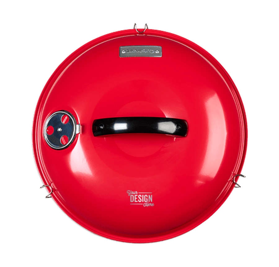 Laser Engraved Cuisinart Outdoors 14" Charcoal Grill in Red