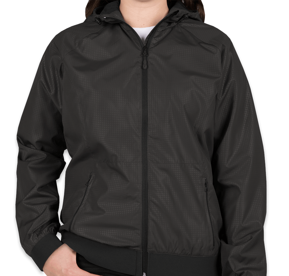 Sport-Tek Women's Hooded Windbreaker Jacket-default
