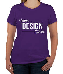 Gildan Women's 100% Cotton T-shirt - Color: Purple