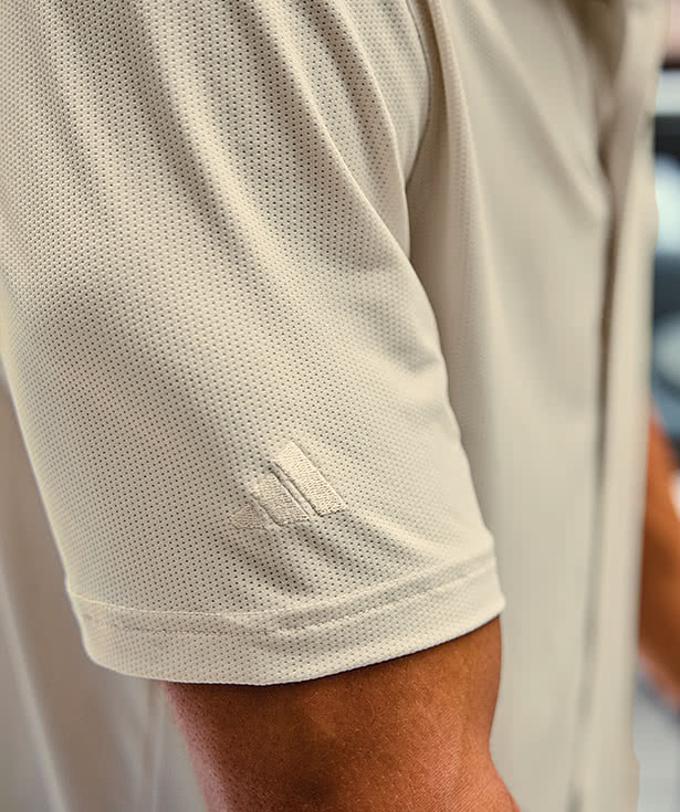 Adidas Recycled Short Sleeve Button Down Shirt - Embroidered