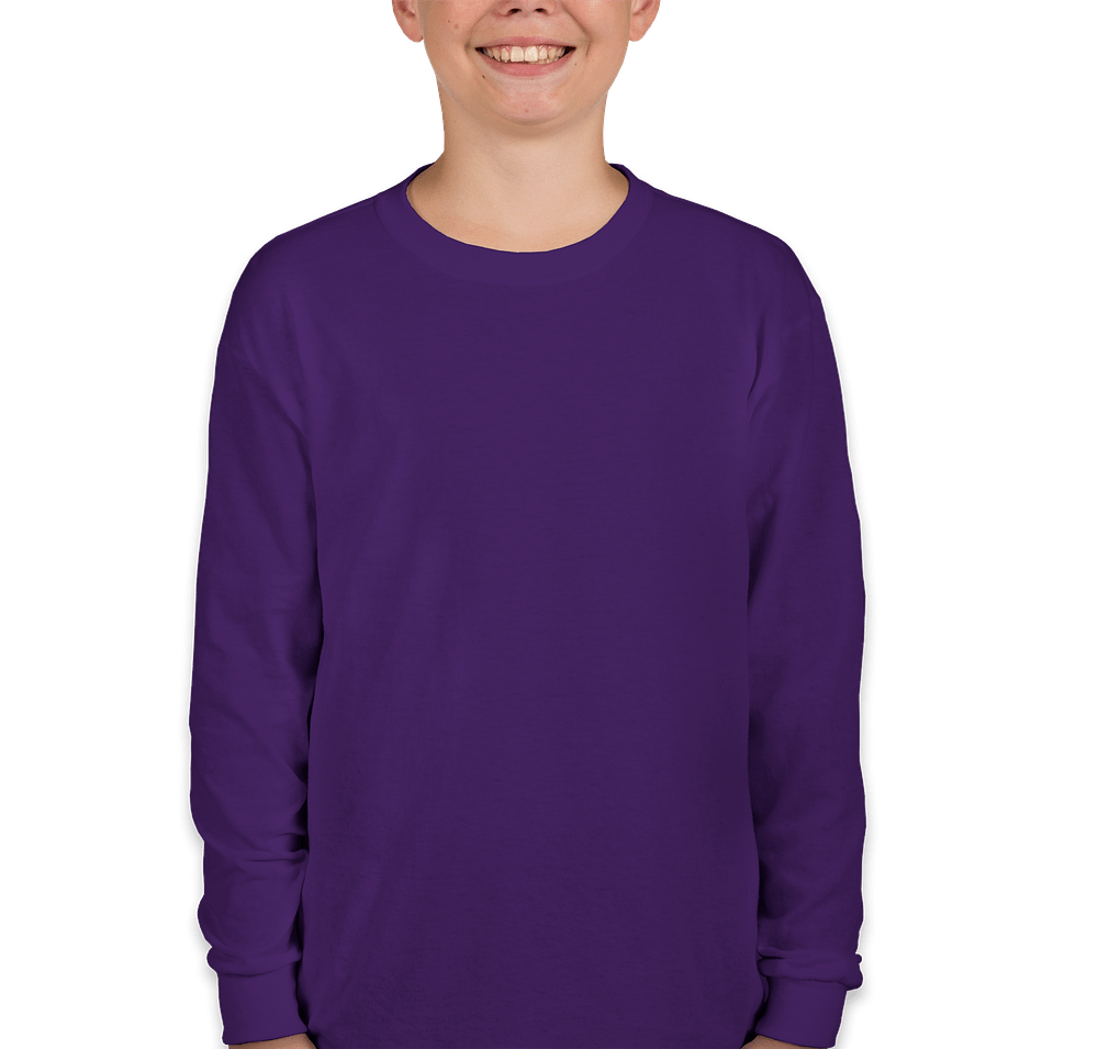 Gildan Youth 100% Cotton Long Sleeve T-shirt-default