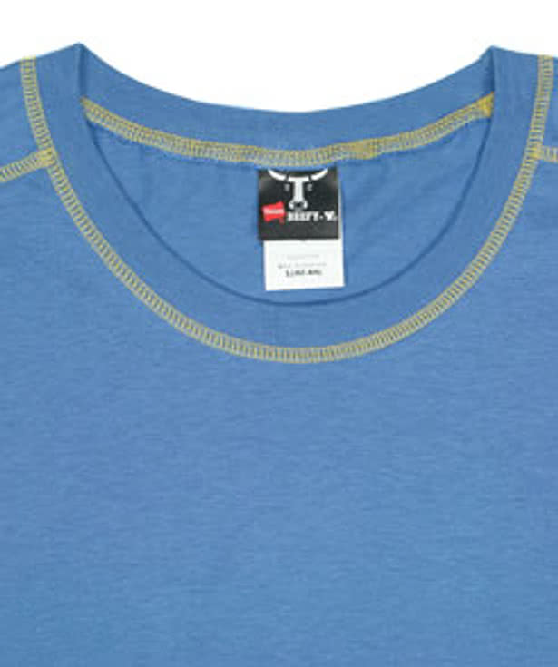 Hanes Contrast Stitch Long Sleeve T