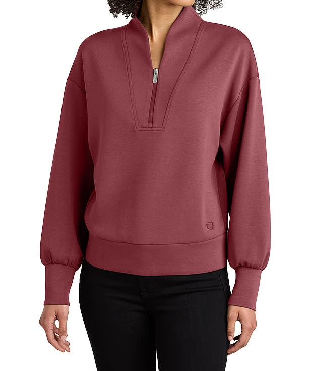 OGIO Women’s Transcend Recycled Quarter Zip Sweatshirt