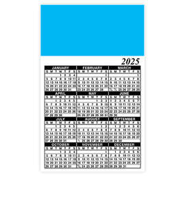 Full Color Calendar Magnet - .036" - Color: Columbia Blue