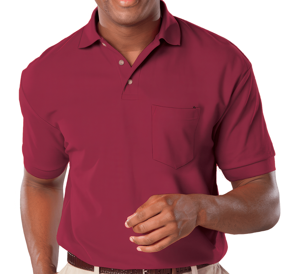 Blue Generation Superblend Easy-Care Pique Pocket Polo - Printed-default