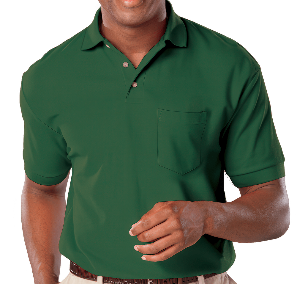 Blue Generation Superblend Easy-Care Pique Pocket Polo - Printed-default