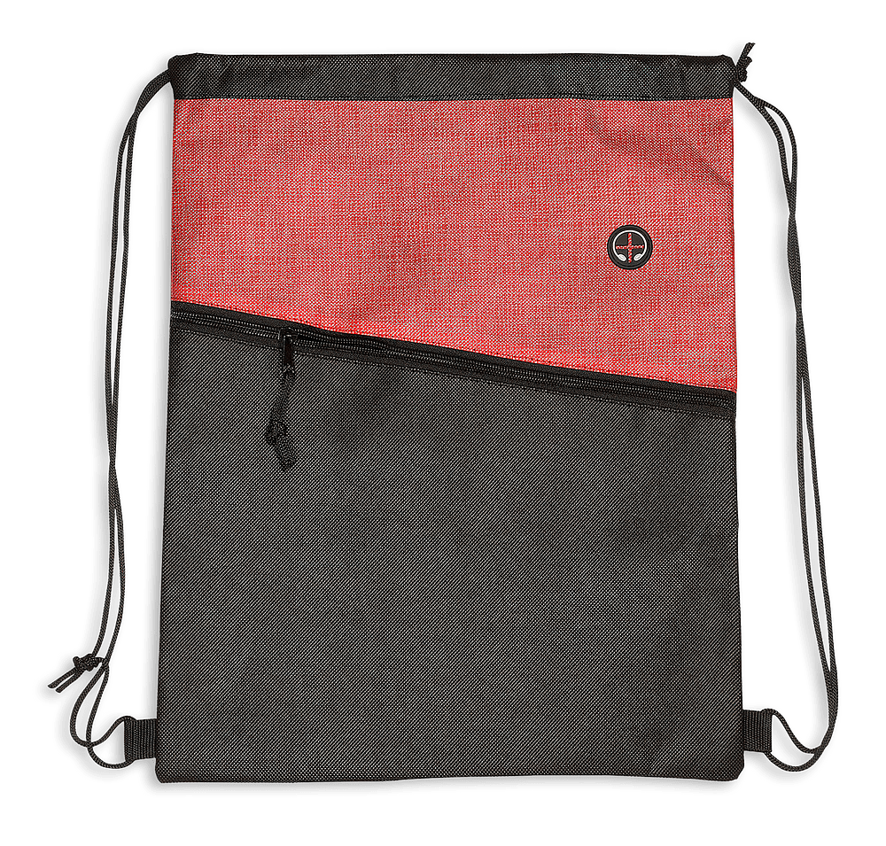 Tonal Heathered Non-Woven Drawstring Bag-default