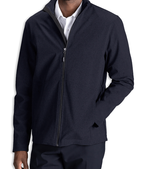 Edwards Lightweight Soft Shell Jacket in Deep Blue Heather