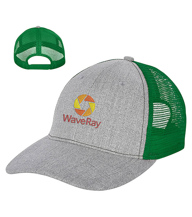 Hayden Heathered Mesh Back Cap