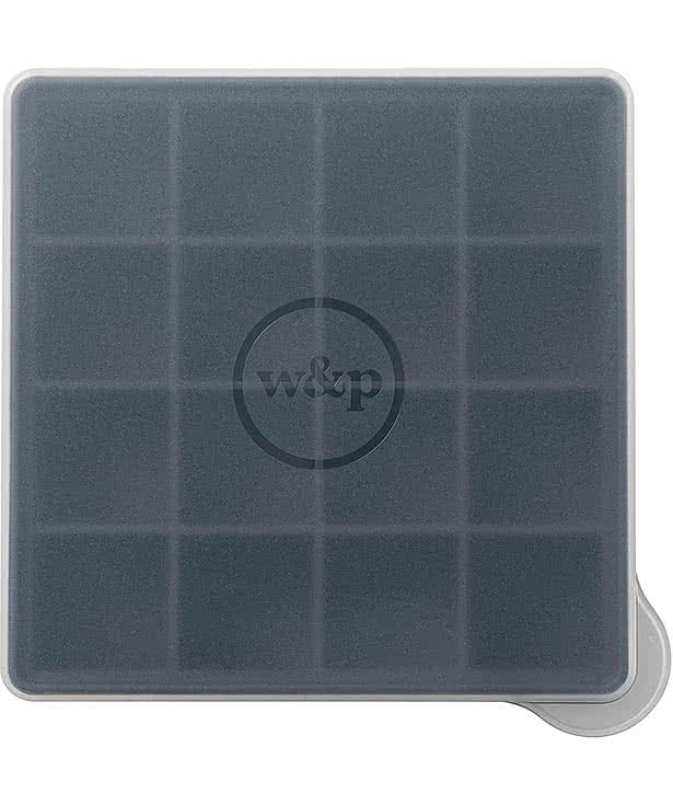 Laser Engraved W&P Mini Silicone Ice Cube Tray & Box with Lid