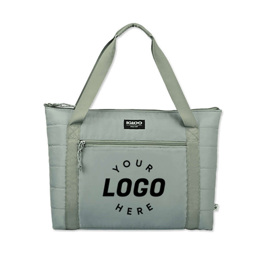 Igloo Packable Puffer 20 Can Cooler Bag in Aqua Gray