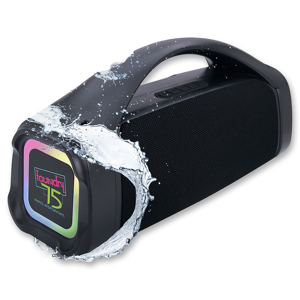 Koozie® Aqua Glow Party Water-Resistant Bluetooth Speaker