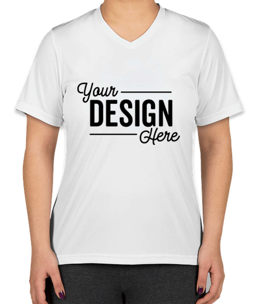 Team 365 Women's Zone V-Neck Performance Shirt in White