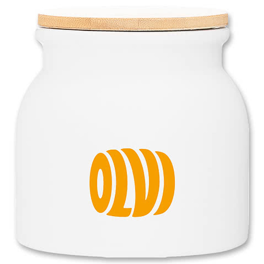 16.9 oz. Vida Ceramic Container in matte white