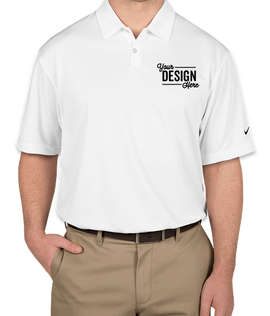 Nike Dri-FIT Pebble Textured Performance Polo - Color: White