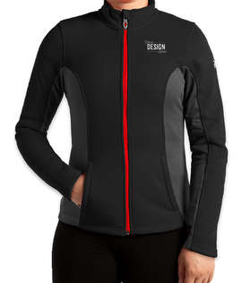 Spyder Women's Constant Sweater Fleece Jacket - Color: Black / Polar / Red