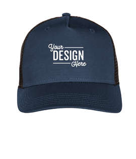 Legacy Roadie Five-Panel Trucker Hat - Color: Navy Slub / Black