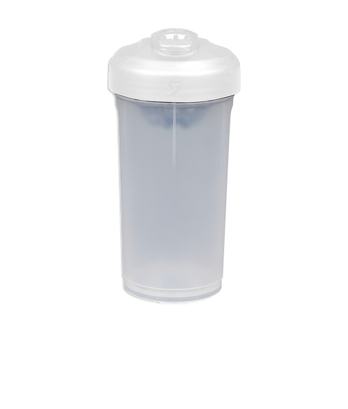 24 oz. Sports Shaker Bottle with ProBlend Mixer in White