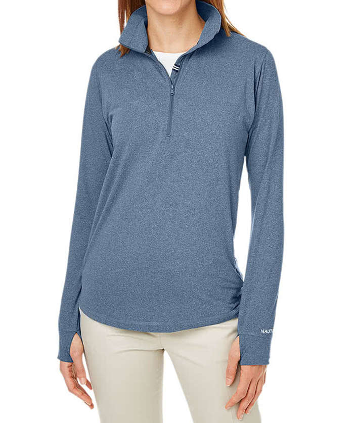Nautica Women's Saltwater Performance Quarter Zip Sweatshirt
