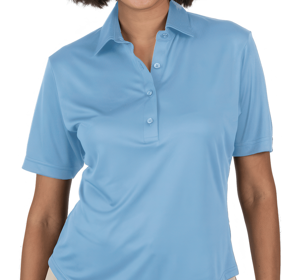 Blue Generation Women's Bonded Dress Collar Performance Polo - Embroidered-default
