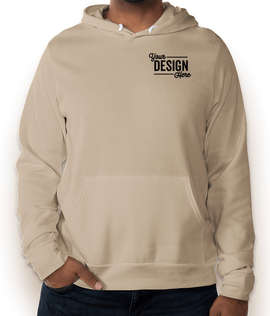 Embroidered Bella + Canvas Ultra Soft Pullover Hoodie - Color: Tan