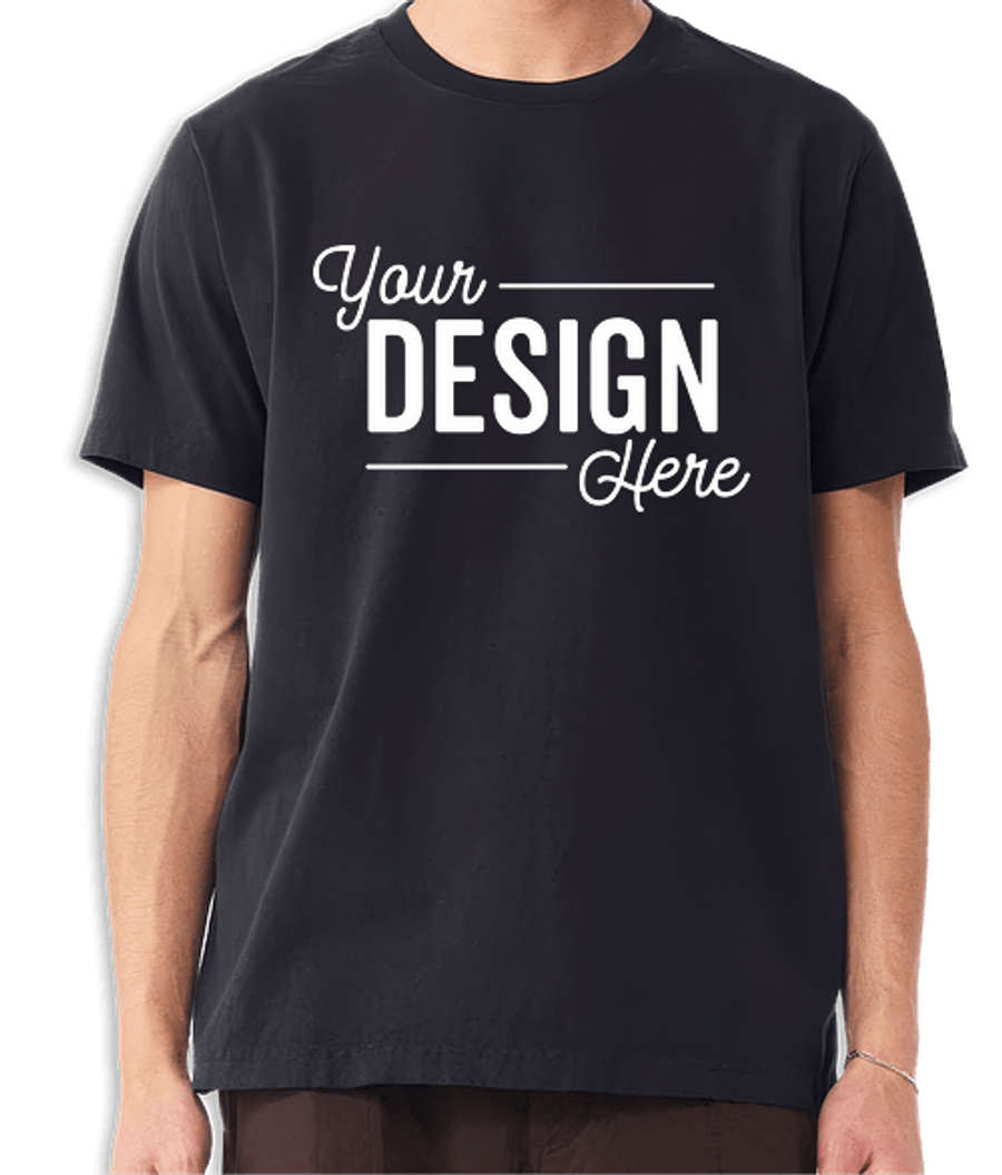 Bella + Canvas Heavyweight Garment Dyed T-shirt in Black