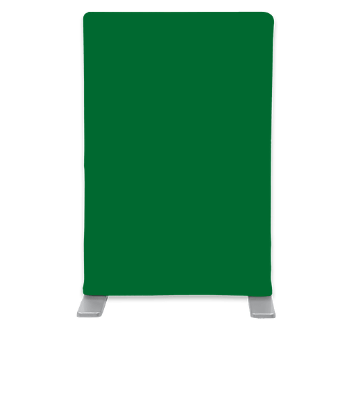 Full Color EuroFit Mini Tabletop Banner in Kelly Green