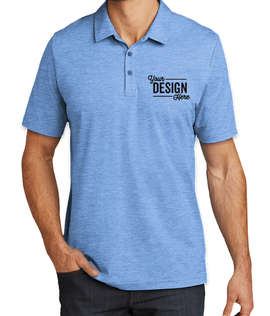 TravisMathew Oceanside Heather Performance Polo - Color: Classic Blue Heather
