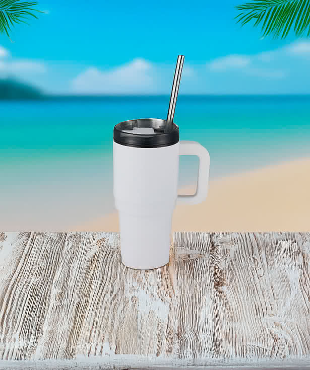 20 oz. Thor Stainless Steel Eco Tumbler with Straw