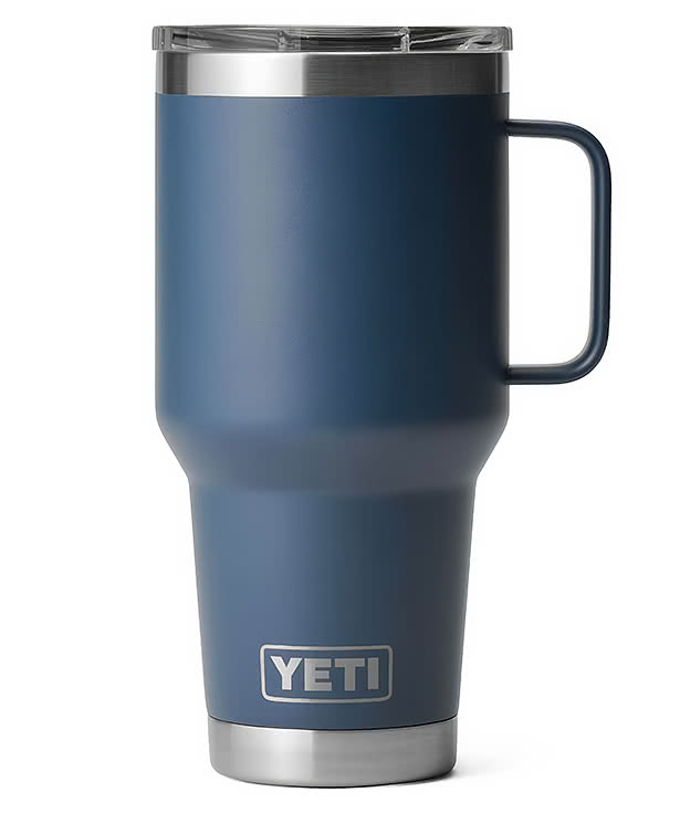 YETI Laser Engraved 30 oz. Rambler Insulated Travel Mug with Stronghold Lid