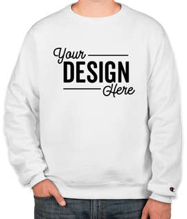 Champion Powerblend Crewneck Sweatshirt - Color: White
