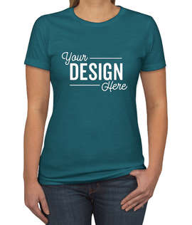 Next Level Women's Slim Fit Jersey Blend T-shirt - Color: Teal