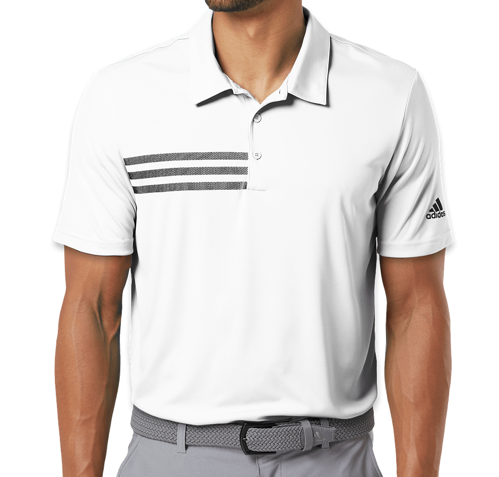 Adidas 3-Stripes UPF 50+ Performance Polo - Embroidered-default