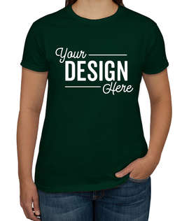 Canada - Gildan Ultra Cotton Women's T-shirt - Color: Forest Green