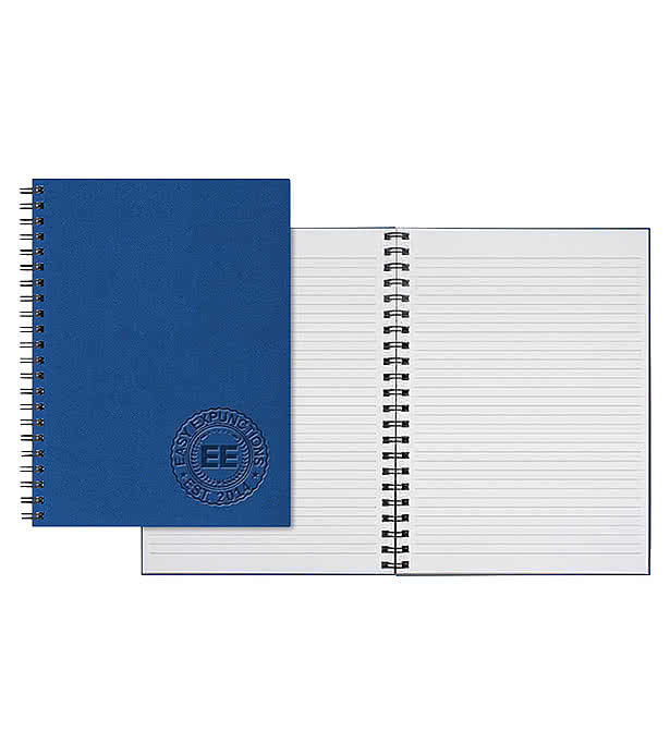 Castelli Debossed WireO Tucson Grande XL Spiral Hard Cover Notebook