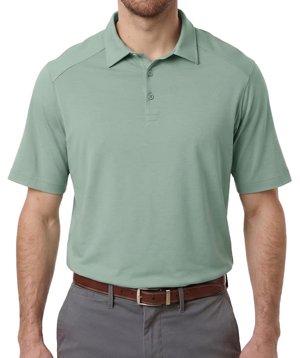 Devon & Jones Seaton Pebble Textured Performance Polo