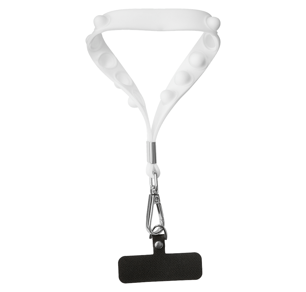 Push Pop Wrist Strap Keychain With Phone Holder-default