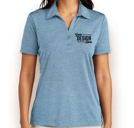TravisMathew Women's Coto Performance Polo - Color: Brilliant Blue Heather