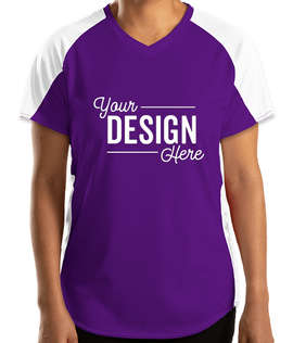 Augusta Women's Cutter Jersey - Color: Purple / White