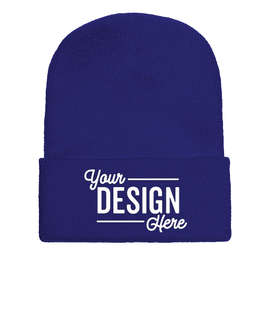 Yupoong Solid Cuff Beanie - Color: Royal