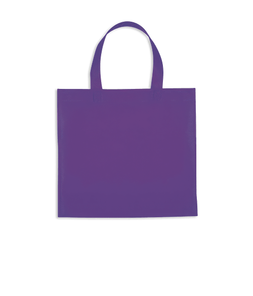 Full Color Mini Brochure Non-Woven Tote Bag in Purple