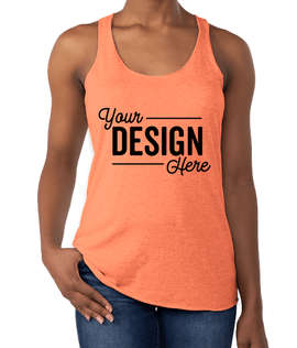 Next Level Women's Tri-Blend Racerback Tank - Color: Vintage Light Orange