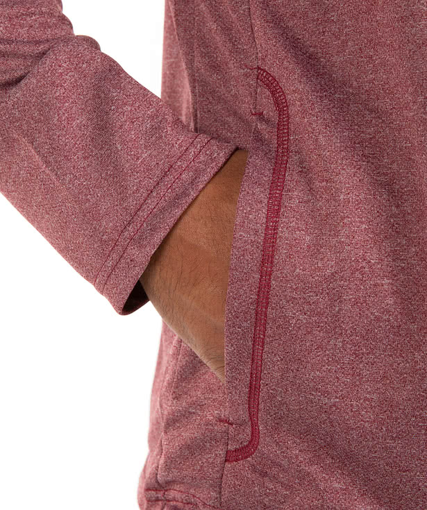 Devon & Jones Heather Quarter Zip Performance Pullover